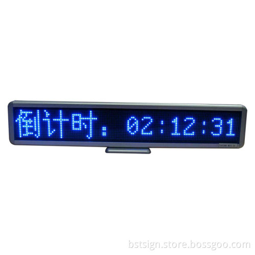 Blue Color LED Desktop Display (BST-C16128B)